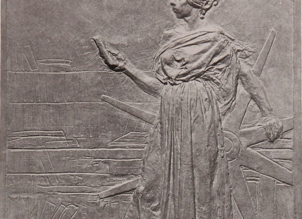An illustration from Catalogue of the international exhibition of contemporary medals. March, 1910 [electronic resource], 1911, leaf 108