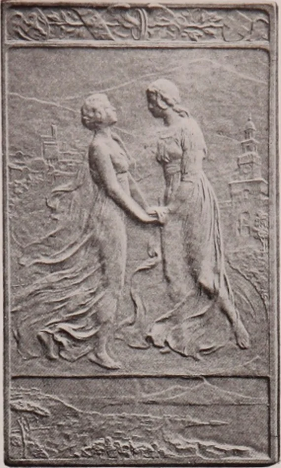 An illustration from Catalogue of the international exhibition of contemporary medals. March, 1910 [electronic resource], 1911, leaf 124