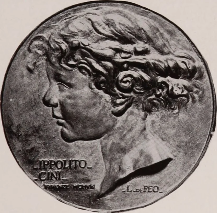 An illustration from Catalogue of the international exhibition of contemporary medals. March, 1910 [electronic resource], 1911, leaf 136