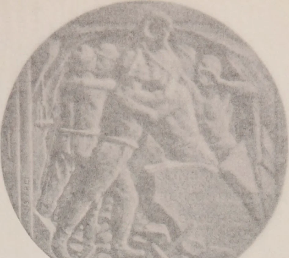 An illustration from Catalogue of the international exhibition of contemporary medals. March, 1910 [electronic resource], 1911, leaf 148