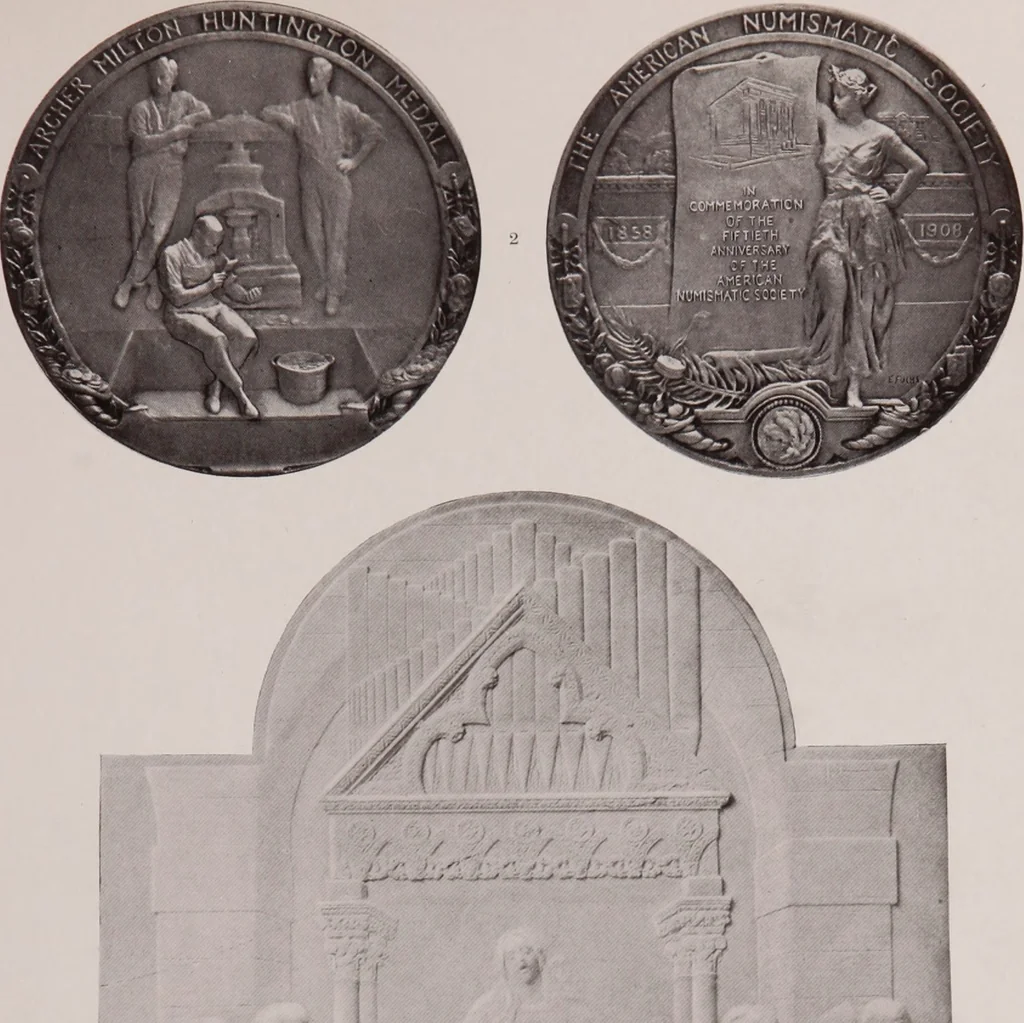 An illustration from Catalogue of the international exhibition of contemporary medals. March, 1910 [electronic resource], 1911, leaf 152
