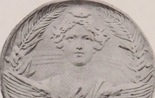 An illustration from Catalogue of the international exhibition of contemporary medals. March, 1910 [electronic resource], 1911, leaf 156