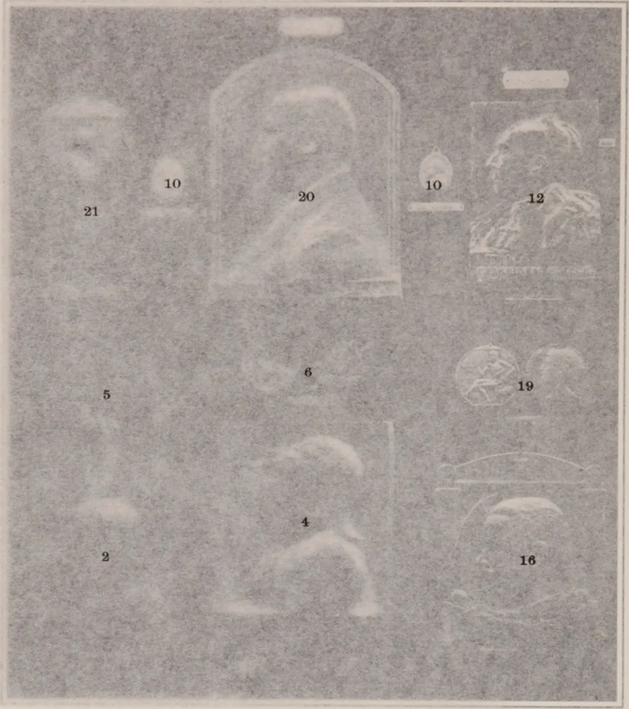 An illustration from Catalogue of the international exhibition of contemporary medals. March, 1910 [electronic resource], 1911, leaf 167