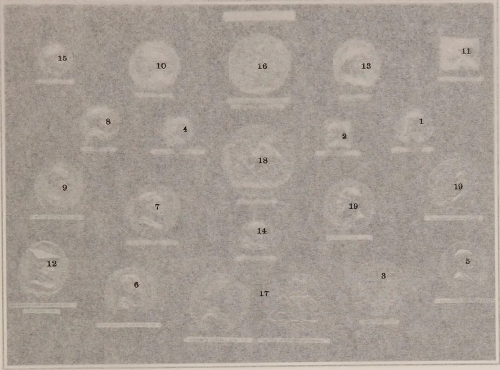 An illustration from Catalogue of the international exhibition of contemporary medals. March, 1910 [electronic resource], 1911, leaf 170