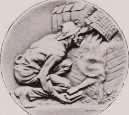An illustration from Catalogue of the international exhibition of contemporary medals. March, 1910 [electronic resource], 1911, leaf 183