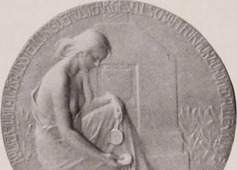 An illustration from Catalogue of the international exhibition of contemporary medals. March, 1910 [electronic resource], 1911, leaf 188