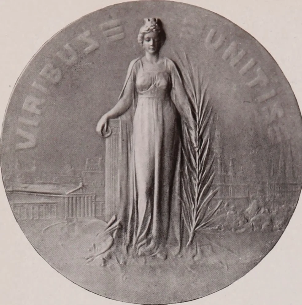 An illustration from Catalogue of the international exhibition of contemporary medals. March, 1910 [electronic resource], 1911, leaf 189