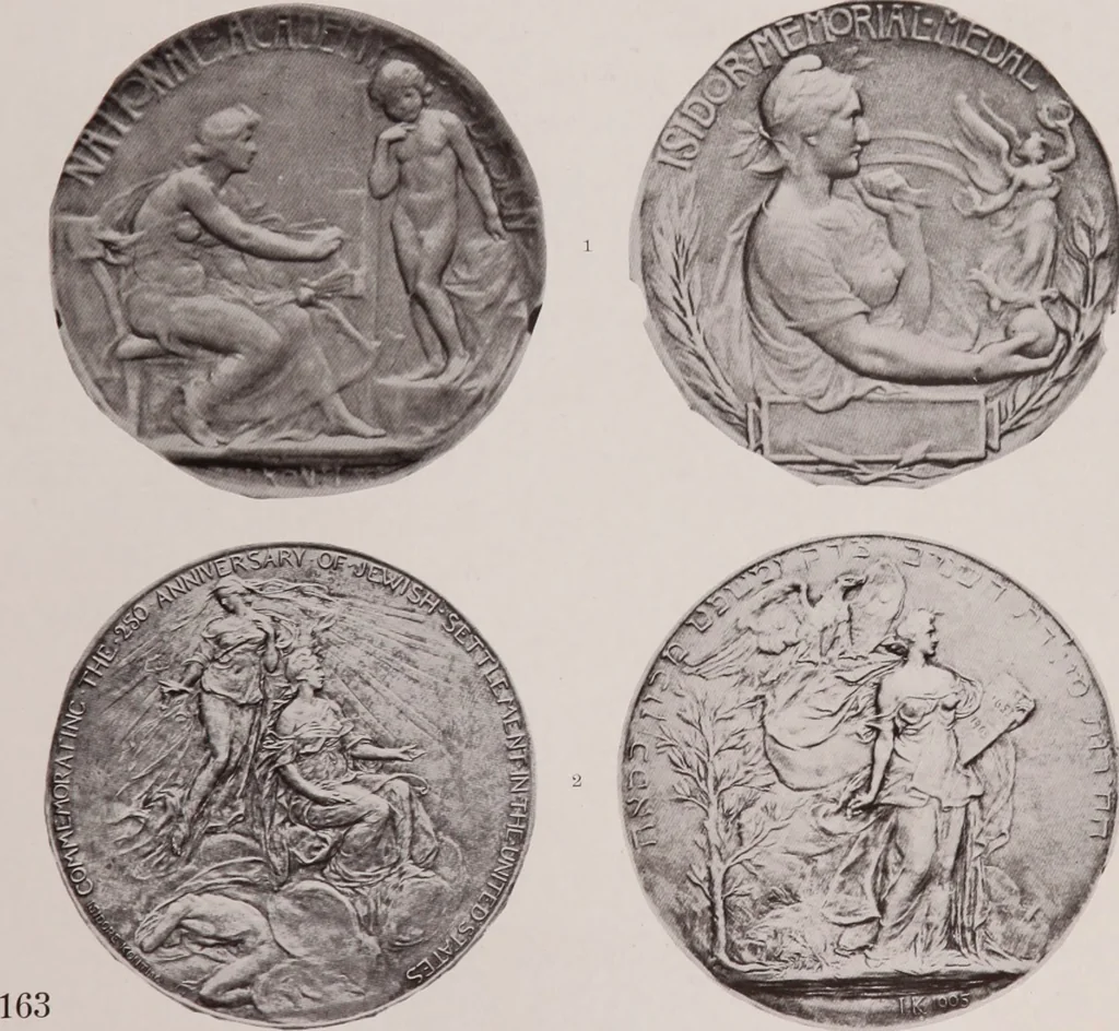 An illustration from Catalogue of the international exhibition of contemporary medals. March, 1910 [electronic resource], 1911, leaf 208