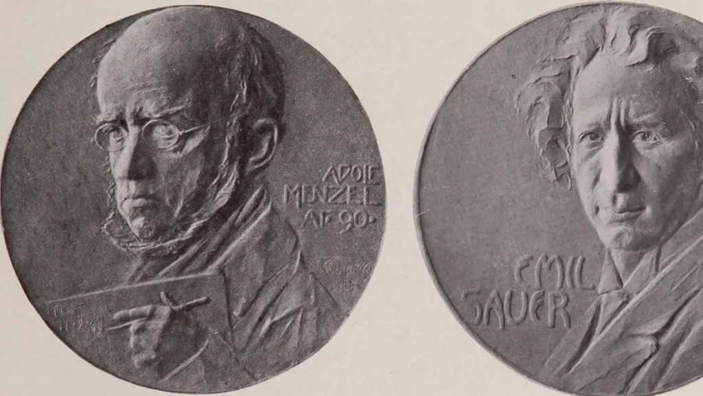 An illustration from Catalogue of the international exhibition of contemporary medals. March, 1910 [electronic resource], 1911, leaf 212