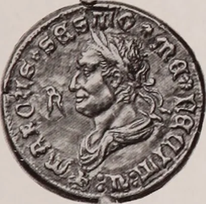 An illustration from Catalogue of the international exhibition of contemporary medals. March, 1910 [electronic resource], 1911, leaf 22