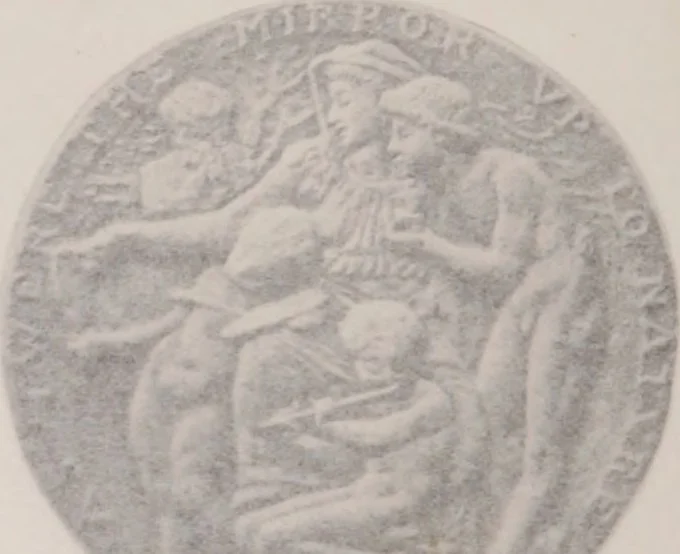 An illustration from Catalogue of the international exhibition of contemporary medals. March, 1910 [electronic resource], 1911, leaf 253