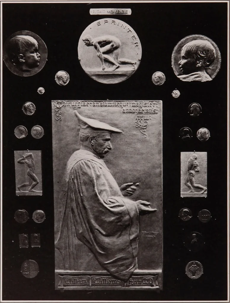 An illustration from Catalogue of the international exhibition of contemporary medals. March, 1910 [electronic resource], 1911, leaf 255