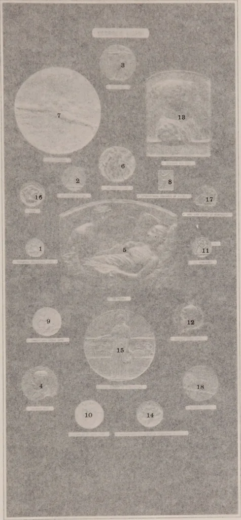 An illustration from Catalogue of the international exhibition of contemporary medals. March, 1910 [electronic resource], 1911, leaf 264