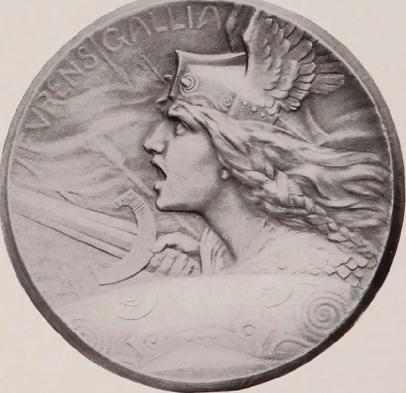 An illustration from Catalogue of the international exhibition of contemporary medals. March, 1910 [electronic resource], 1911, leaf 265