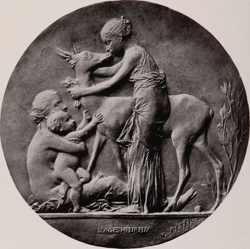 An illustration from Catalogue of the international exhibition of contemporary medals. March, 1910 [electronic resource], 1911, leaf 279