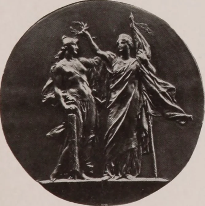 An illustration from Catalogue of the international exhibition of contemporary medals. March, 1910 [electronic resource], 1911, leaf 298