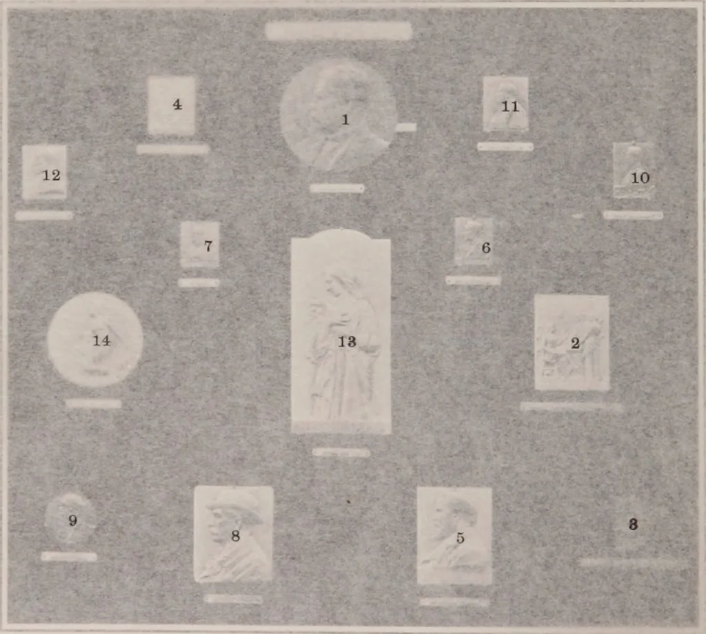 An illustration from Catalogue of the international exhibition of contemporary medals. March, 1910 [electronic resource], 1911, leaf 301