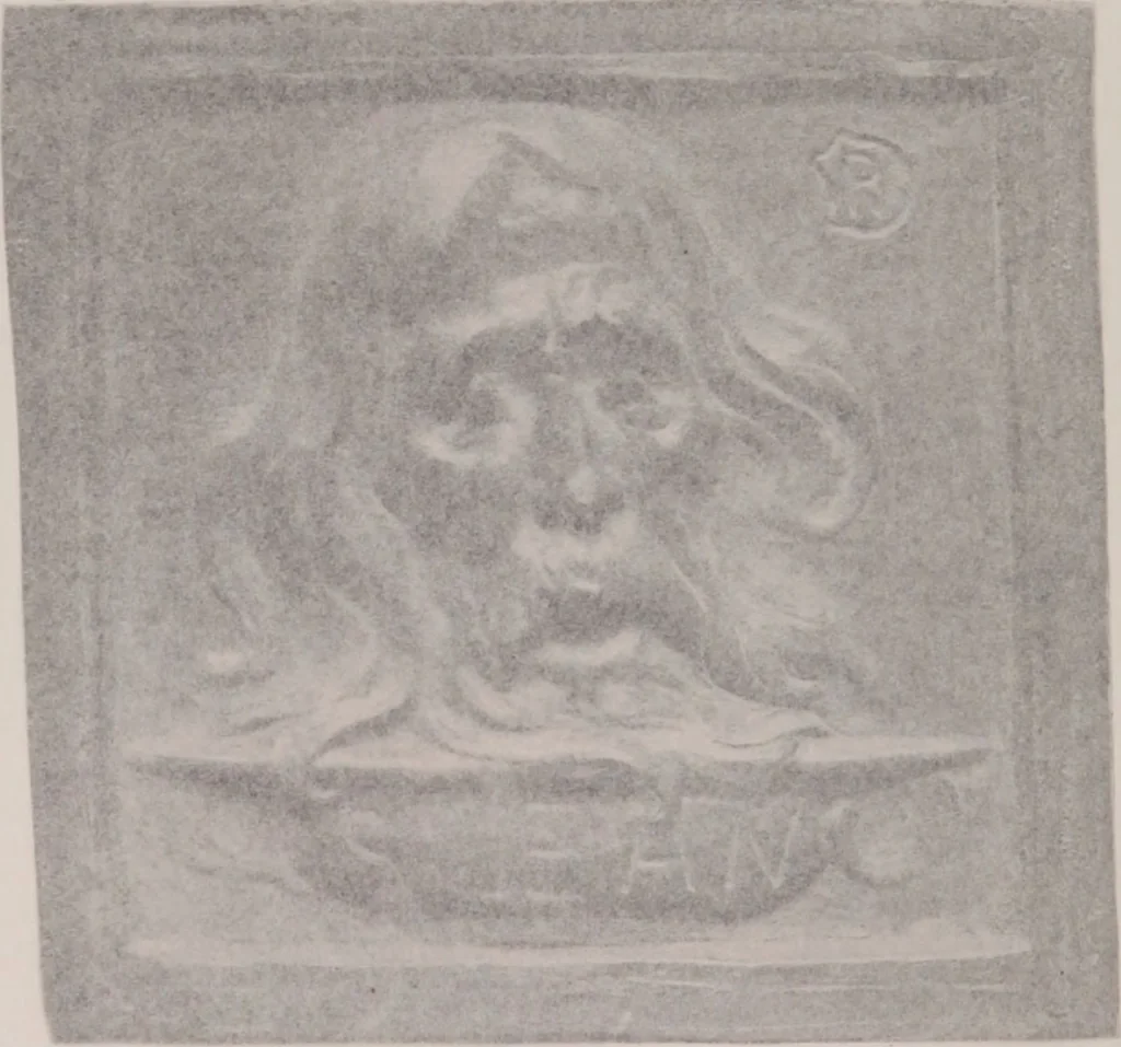 An illustration from Catalogue of the international exhibition of contemporary medals. March, 1910 [electronic resource], 1911, leaf 307