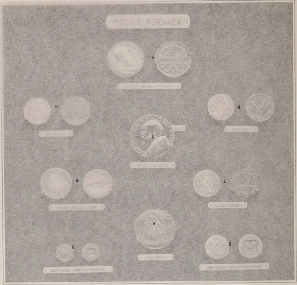 An illustration from Catalogue of the international exhibition of contemporary medals. March, 1910 [electronic resource], 1911, leaf 309