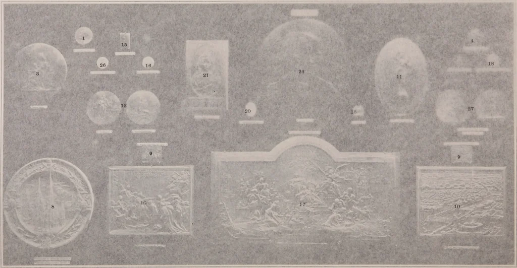 An illustration from Catalogue of the international exhibition of contemporary medals. March, 1910 [electronic resource], 1911, leaf 313