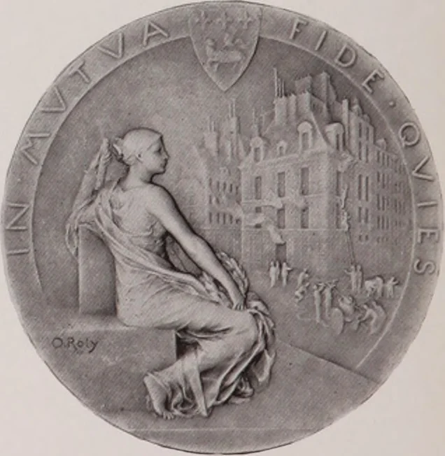 An illustration from Catalogue of the international exhibition of contemporary medals. March, 1910 [electronic resource], 1911, leaf 319