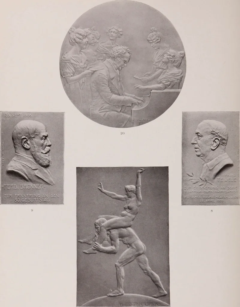 An illustration from Catalogue of the international exhibition of contemporary medals. March, 1910 [electronic resource], 1911, leaf 341