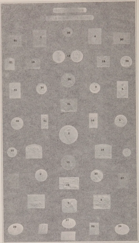 An illustration from Catalogue of the international exhibition of contemporary medals. March, 1910 [electronic resource], 1911, leaf 359