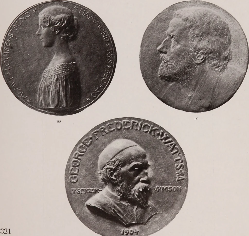 An illustration from Catalogue of the international exhibition of contemporary medals. March, 1910 [electronic resource], 1911, leaf 368