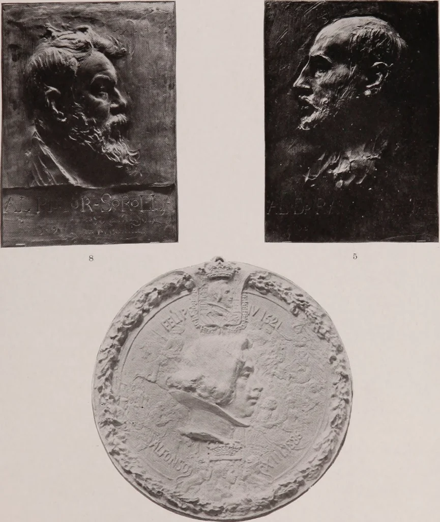 An illustration from Catalogue of the international exhibition of contemporary medals. March, 1910 [electronic resource], 1911, leaf 60