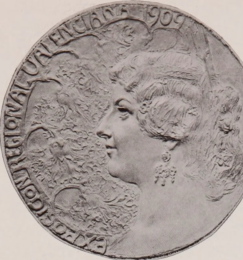 An illustration from Catalogue of the international exhibition of contemporary medals. March, 1910 [electronic resource], 1911, leaf 61