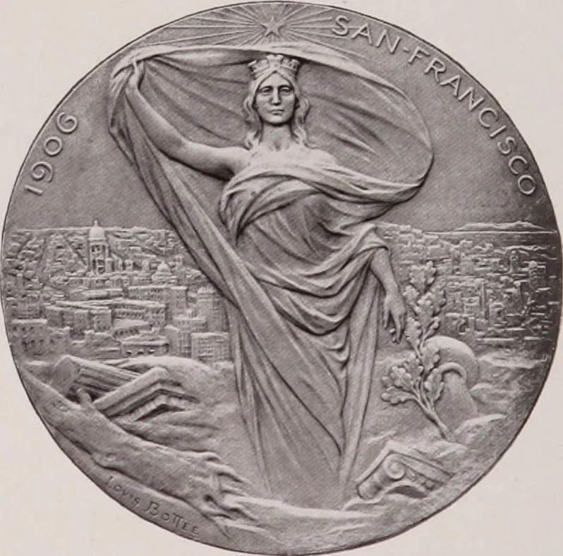 An illustration from Catalogue of the international exhibition of contemporary medals. March, 1910 [electronic resource], 1911, leaf 65
