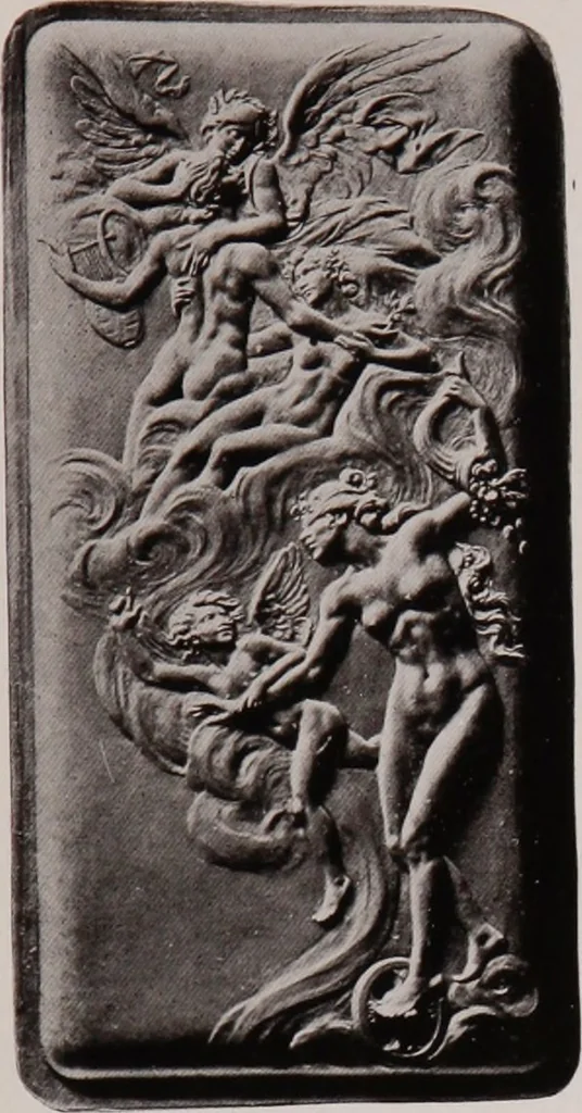 An illustration from Catalogue of the international exhibition of contemporary medals. March, 1910 [electronic resource], 1911, leaf 68