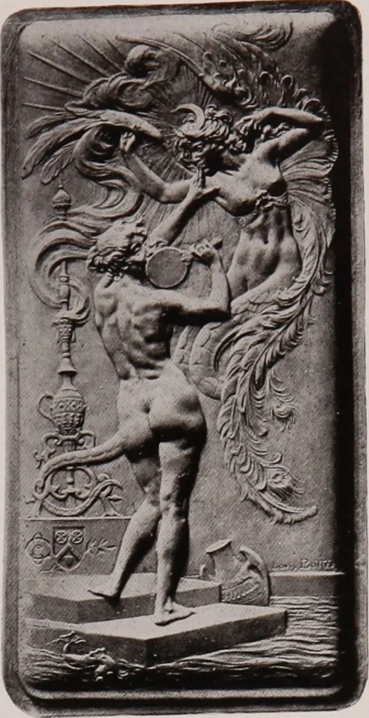 An illustration from Catalogue of the international exhibition of contemporary medals. March, 1910 [electronic resource], 1911, leaf 68