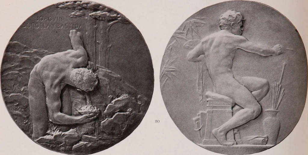 An illustration from Catalogue of the international exhibition of contemporary medals. March, 1910 [electronic resource], 1911, leaf 79