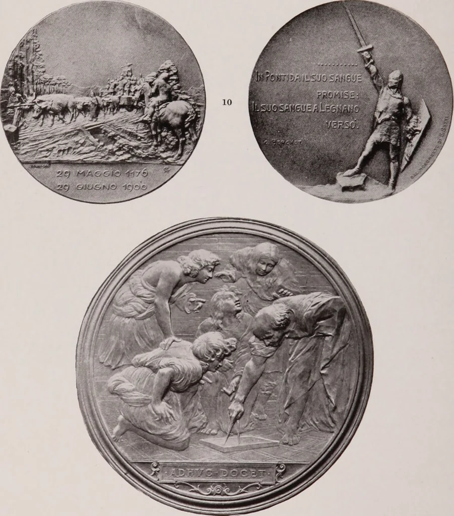 An illustration from Catalogue of the international exhibition of contemporary medals. March, 1910 [electronic resource], 1911, leaf 87