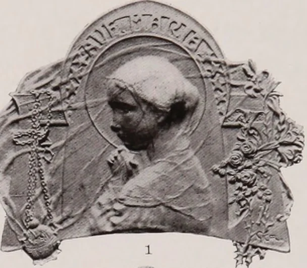 An illustration from Catalogue of the international exhibition of contemporary medals. March, 1910 [electronic resource], 1911, leaf 89
