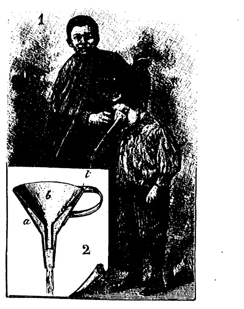 An illustration from Le magicien amateur : tours de physique amusante faciles pour tous : Deuxième série / par Magus, 1897, leaf 173
