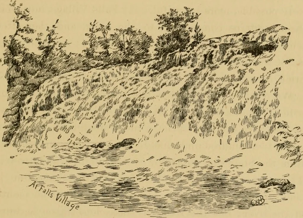 An illustration from Boating trips on New England rivers, 1884, leaf 106