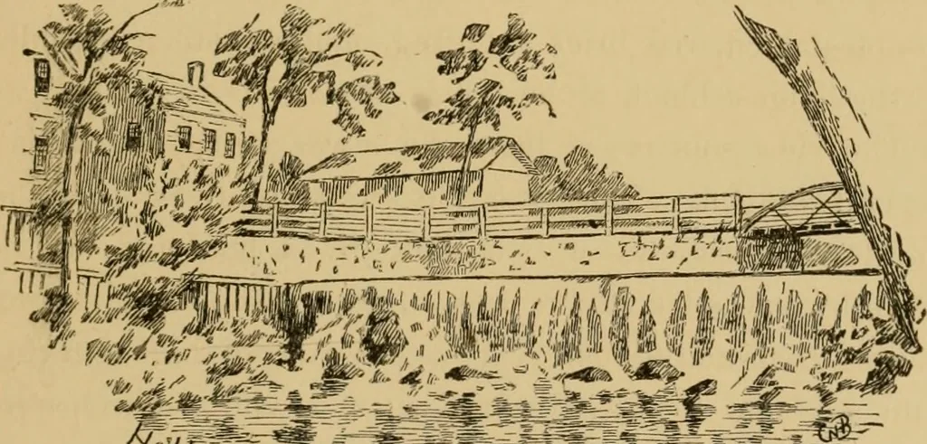 An illustration from Boating trips on New England rivers, 1884, leaf 136