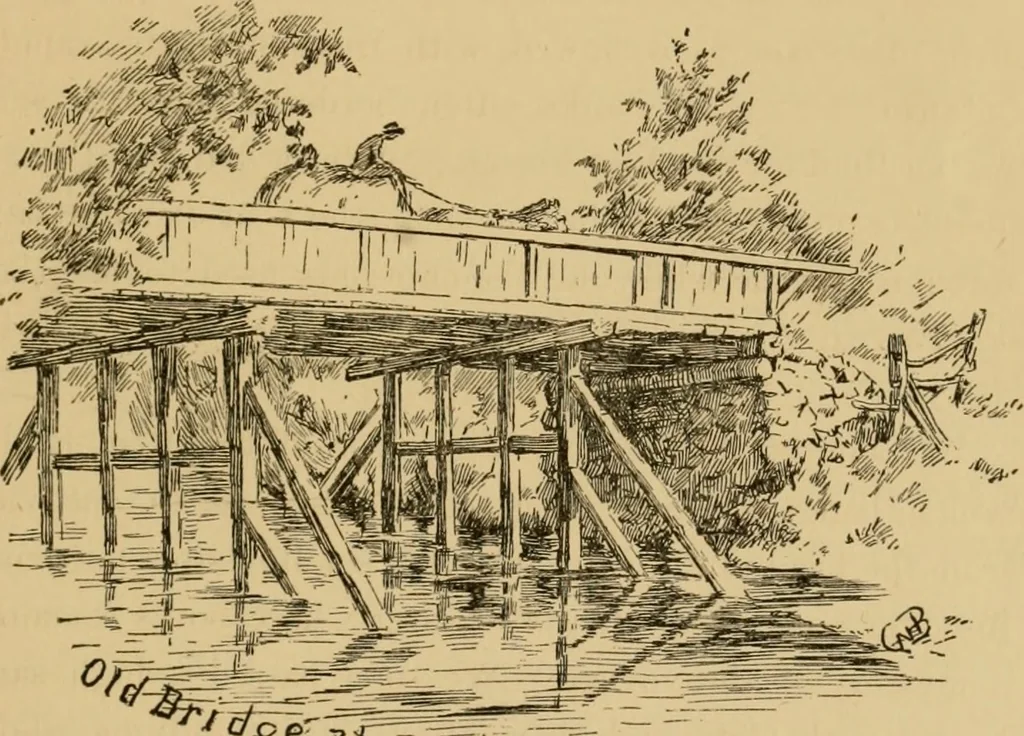 An illustration from Boating trips on New England rivers, 1884, leaf 140