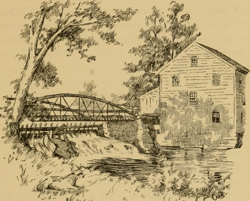 An illustration from Boating trips on New England rivers, 1884, leaf 144