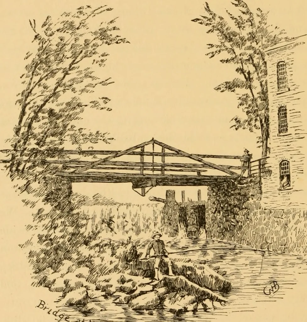 An illustration from Boating trips on New England rivers, 1884, leaf 49