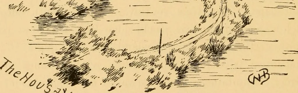 An illustration from Boating trips on New England rivers, 1884, leaf 81