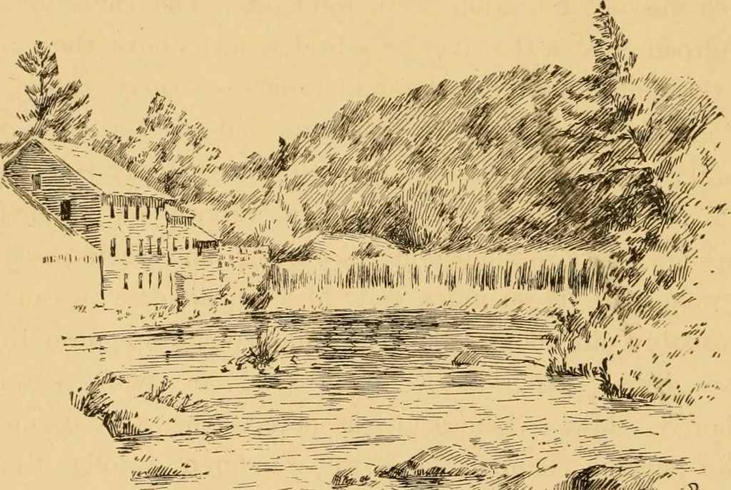 An illustration from Boating trips on New England rivers, 1884, leaf 89