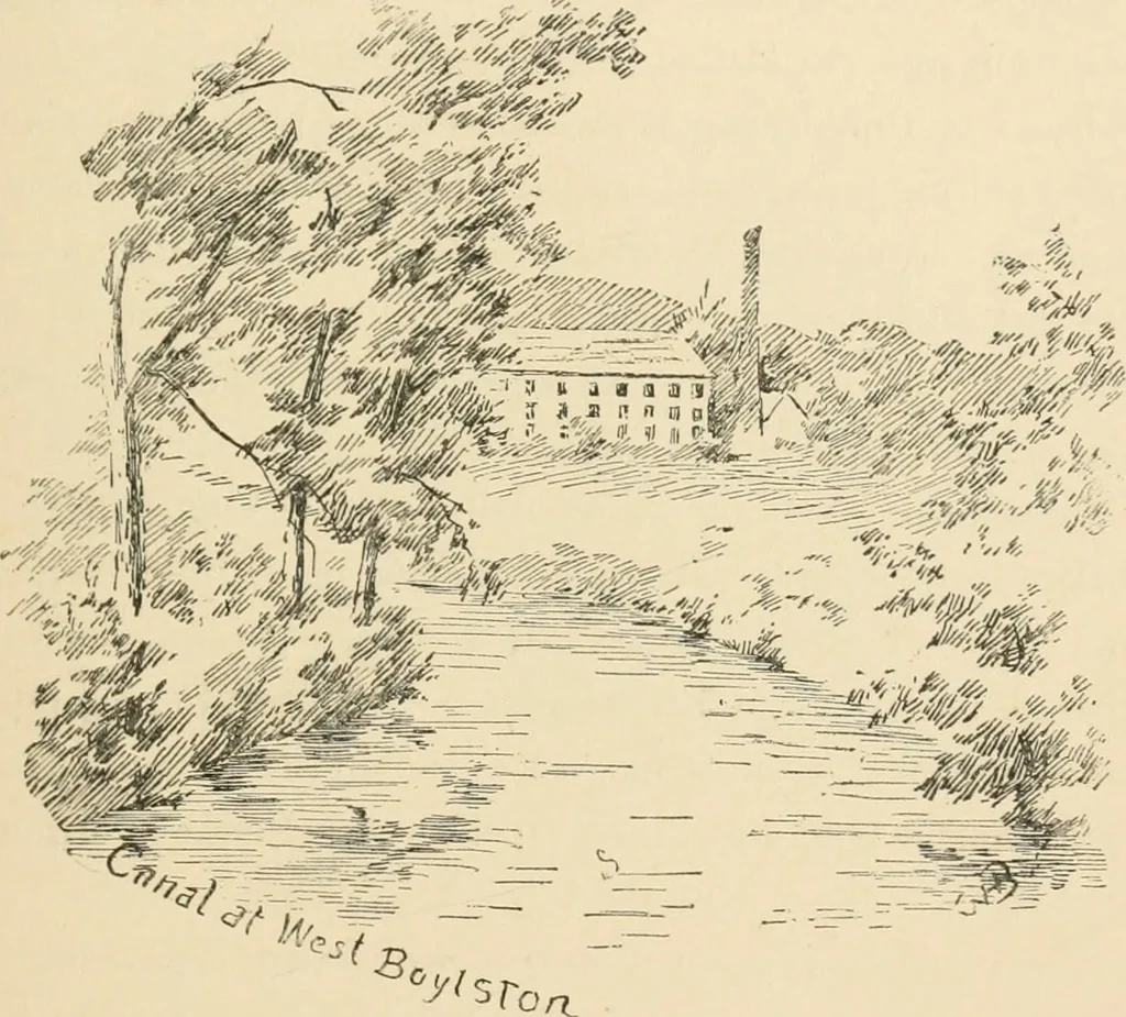 An illustration from Boating trips on New England rivers, 1884, leaf 138