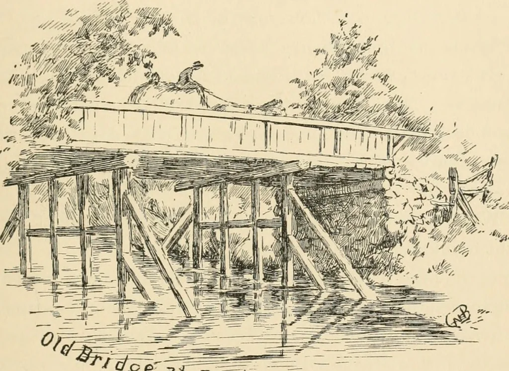 An illustration from Boating trips on New England rivers, 1884, leaf 140
