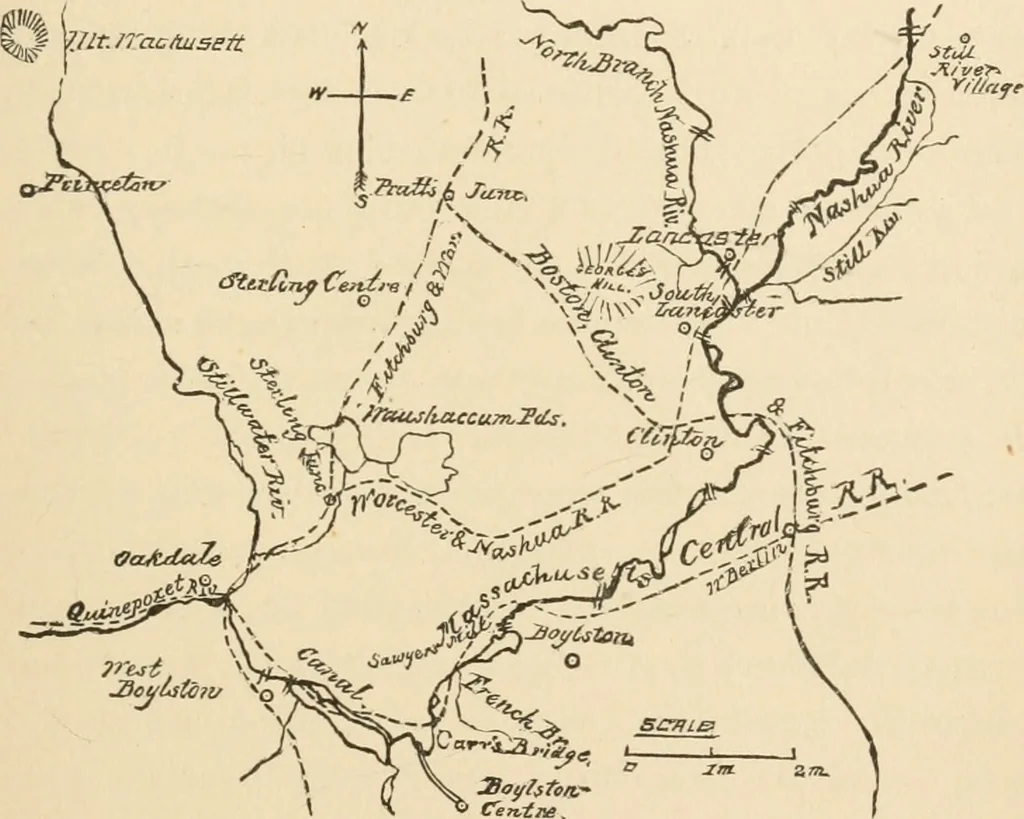 An illustration from Boating trips on New England rivers, 1884, leaf 156