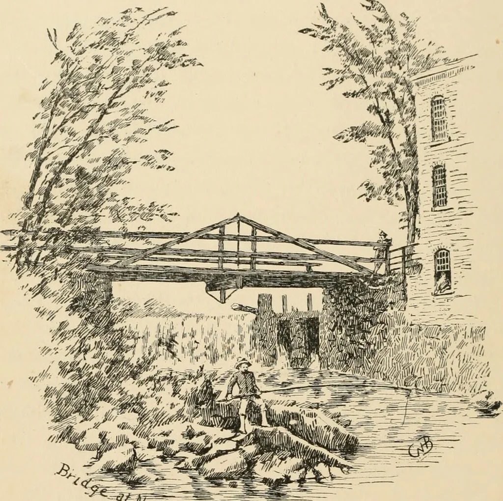 An illustration from Boating trips on New England rivers, 1884, leaf 49