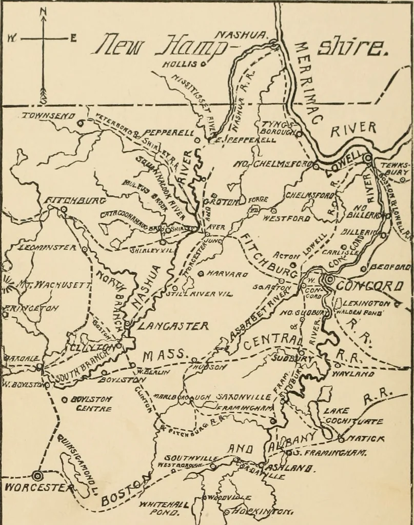 An illustration from Boating trips on New England rivers, 1884, leaf 7
