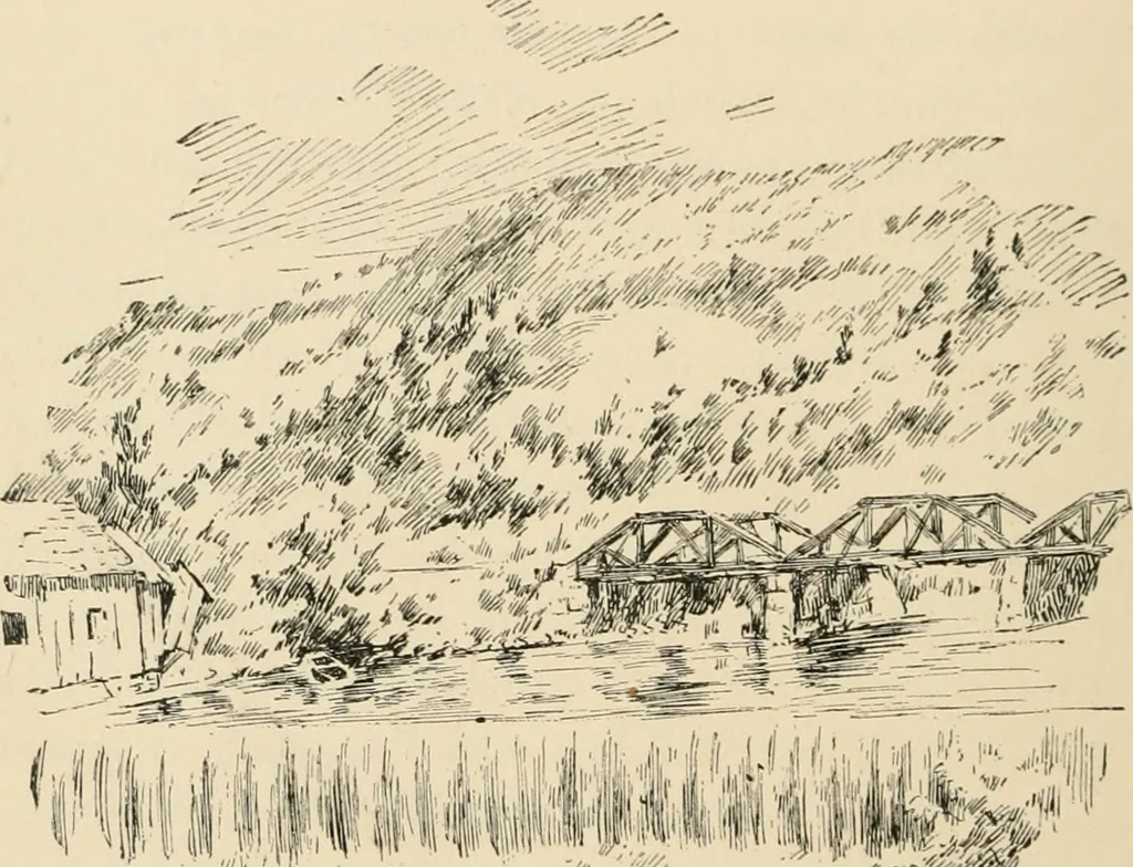 An illustration from Boating trips on New England rivers, 1884, leaf 77